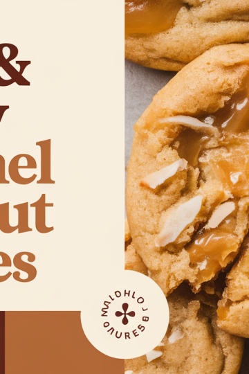 Thick Chewy Caramel Coconut Cookie Recipe