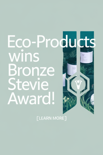 Eco-Products Wins Bronze Stevie Award for Veda Containers