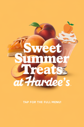 Hardee’s Summer Menu Features Peach Delights