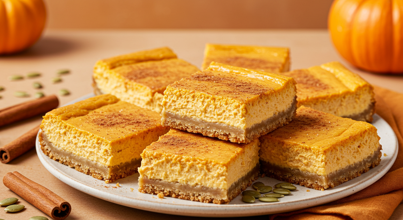 Easy Pumpkin Cheesecake Bar Recipe 2