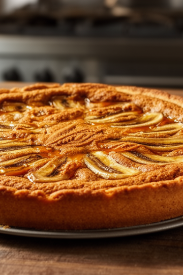 Biscoff and Banana Caramel Cookie Pie - Hero