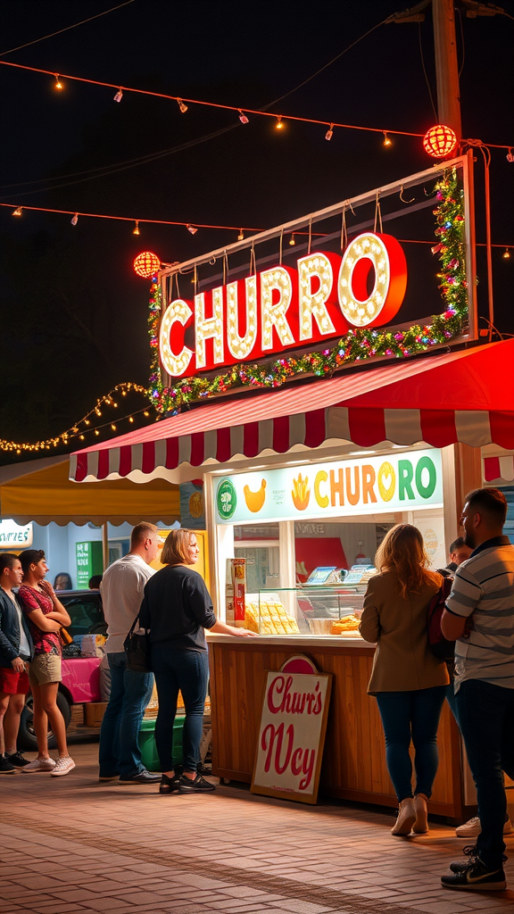 Freshly fried churros golden and crispy
