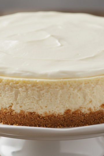 ny cheesecake sour cream topping featured