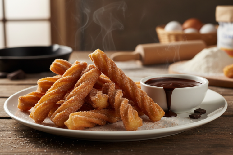 easy homemade churros featured