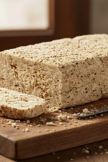 Does Halva Need to Be Refrigerated? halva block on cutting board