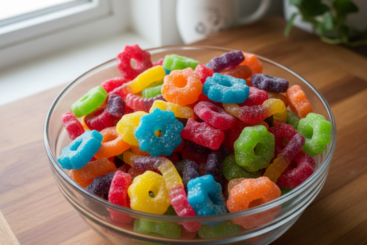 are nerds gummy clusters gluten free colorful candy bowl