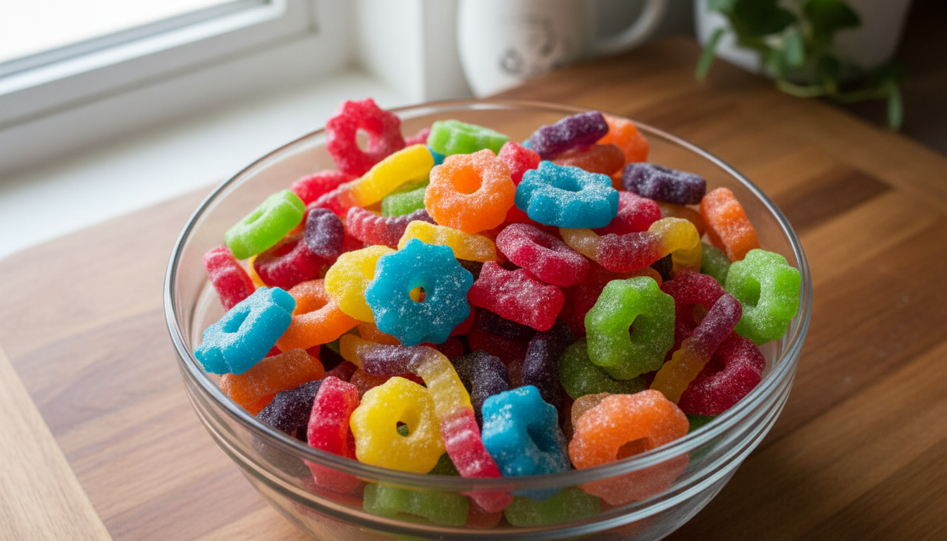 are nerds gummy clusters gluten free colorful candy bowl