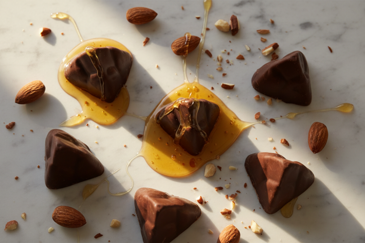 Is Toblerone gluten free - triangular chocolate pieces with almonds and honey