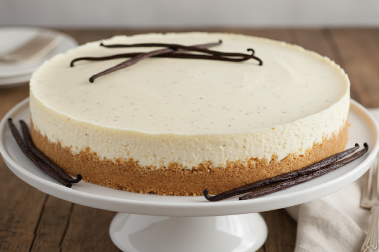 vanilla cheesecake featured