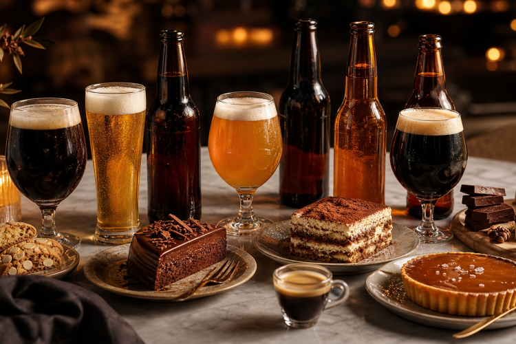 Non alcoholic beer for dessert